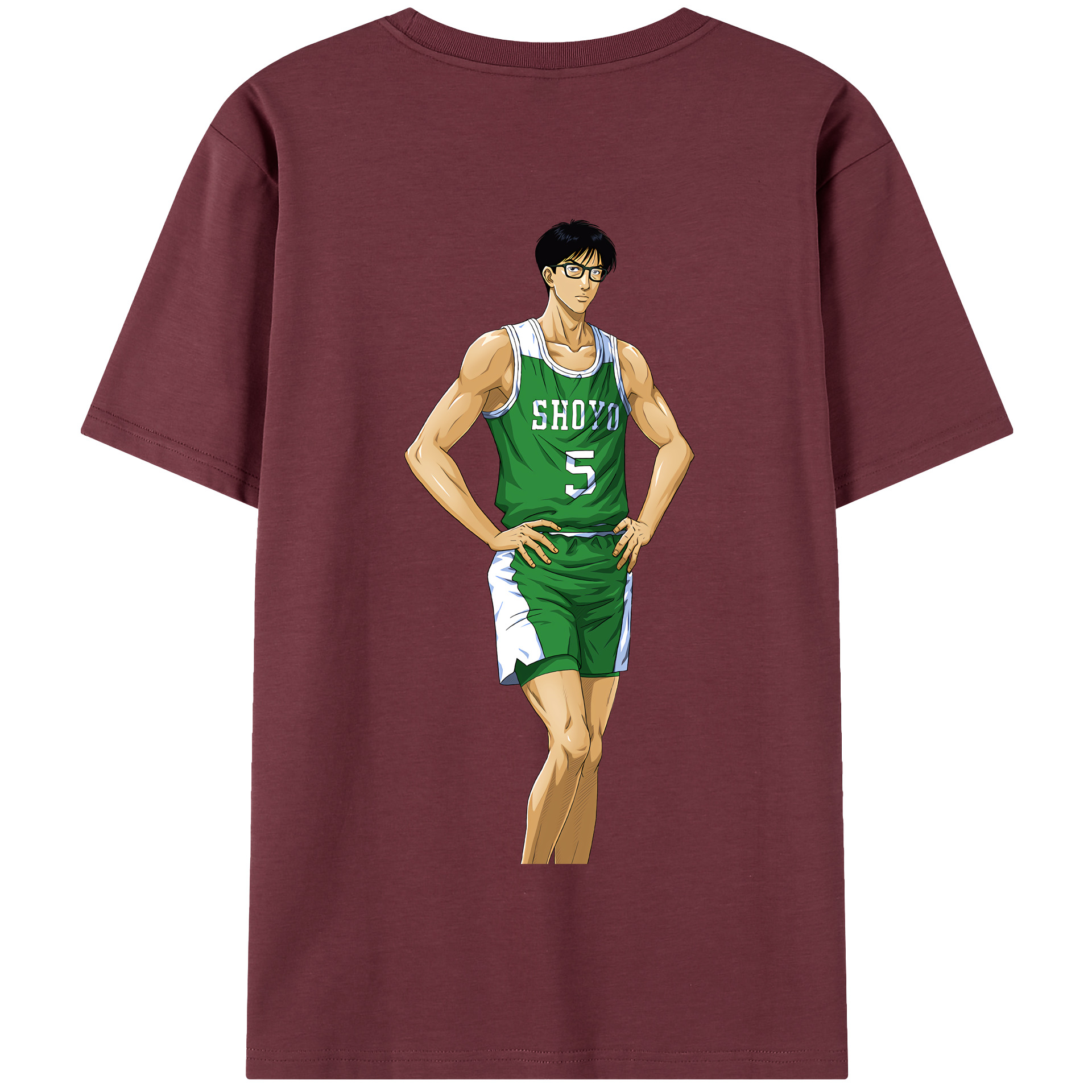SLAM DUNK／スラムダンク 綿100％半袖Tシャツ（背面プリント）